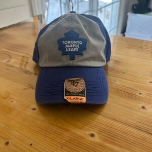 47 Brand Blue and Gray Toronto Maple Leafs Hat